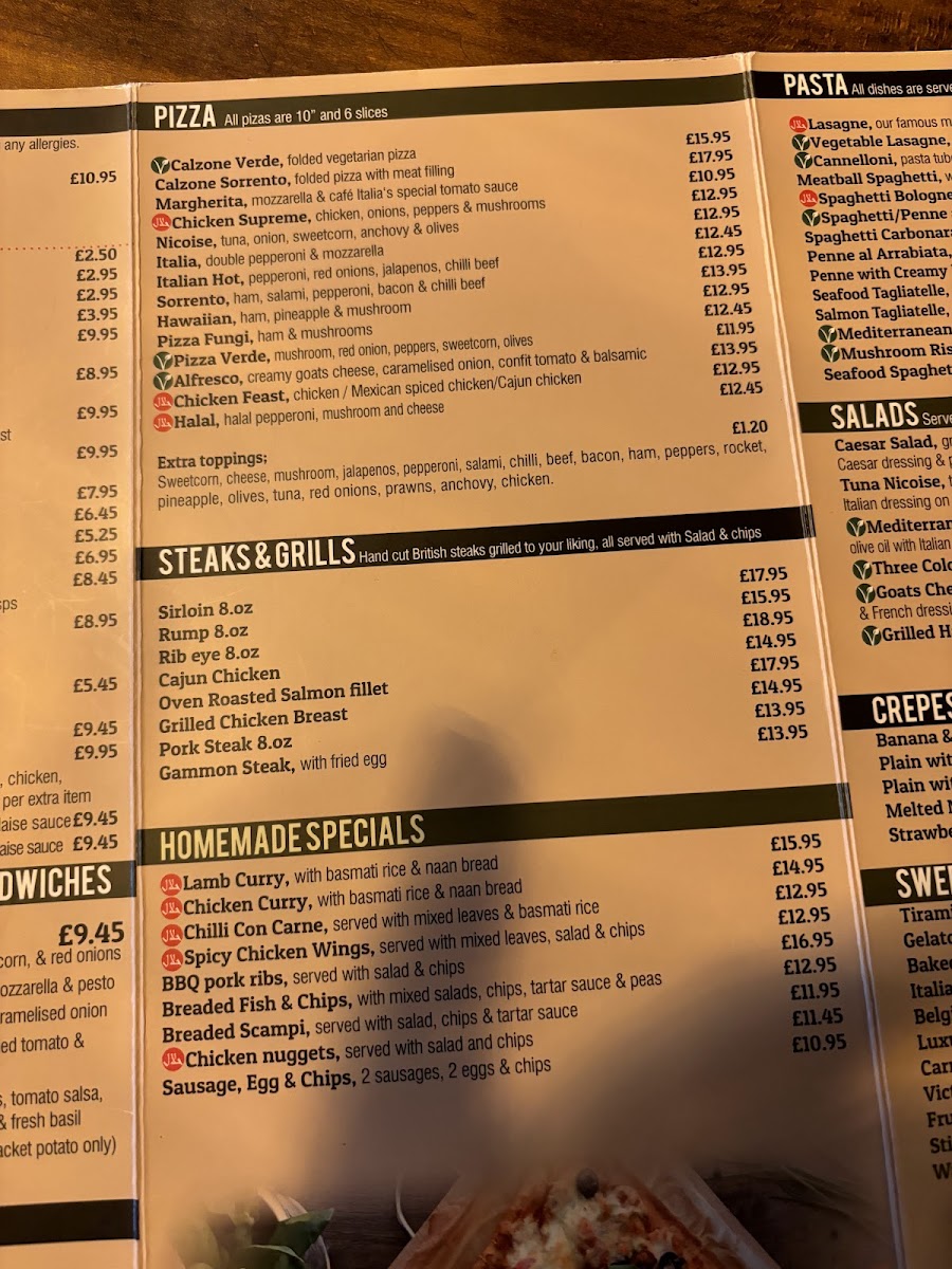 Cafe Italia Menu - Image 3